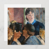Carte De Remerciements Edouard Manet - Serveuse de bière (Devant / Derrière)