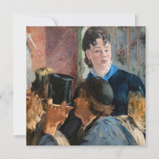 Carte De Remerciements Edouard Manet - Serveuse de bock (Devant)
