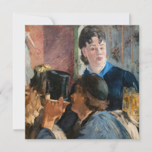 Carte De Remerciements Edouard Manet - Serveuse de bock
