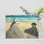 Carte De Remerciements Edouard Manet - Sur la plage (Debout devant)