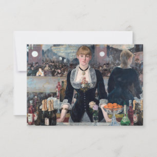 Carte De Remerciements Edouard Manet - Un bar aux Folies-Bergere