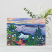 Carte De Remerciements Edvard Munch - Fumée de train (Debout devant)