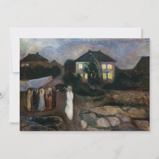 Carte De Remerciements Edvard Munch - La tempête (Devant)