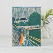 Carte De Remerciements Edvard Munch - Les filles sur le pont, Lithographe (Debout devant)