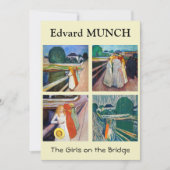 Carte De Remerciements Edvard Munch - Les filles sur le pont Sélection (Devant)