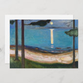 Carte De Remerciements Edvard Munch - Lune (Devant / Derrière)