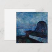Carte De Remerciements Edvard Munch - Nuit étoilée 1893 (Devant / Derrière)