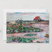 Carte De Remerciements Edvard Munch - Seashore. Paysage près de Lubeck (Devant)