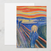 Carte De Remerciements Edvard Munch - The Scream 1895 (Devant / Derrière)