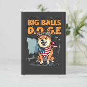 Carte De Remerciements Efficacité du ministère des Doges (Debout devant)