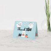 Carte De Remerciements Éffrayant One Ghost Boy 1ère fête d'anniversaire (Devant)