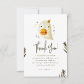 Carte De Remerciements Éffrayant un mignon Halloween 1er anniversaire Mer (Devant)