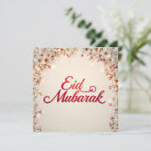 Carte De Remerciements Eid mubarak for Eid Fitr Card (Debout devant)