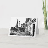 Carte De Remerciements Eiffel Tower 5x7 Note Card (Devant)
