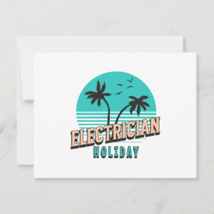 Carte De Remerciements Électricien de vacances