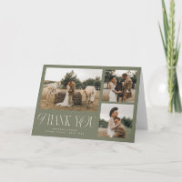 Élégance Rustique Mariage Multi Photo Vert Sauge