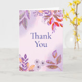 Carte de remerciements élégant (Fleur jaune)