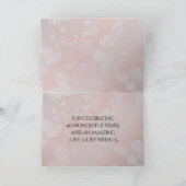 Carte De Remerciements Élégant 40ème 80ème anniversaire de Ruby Mariage (Intérieur)