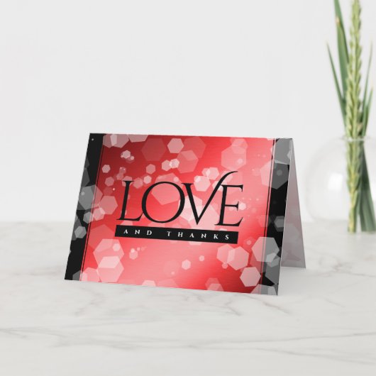 Carte De Remerciements Élégant 40ème 80ème anniversaire de Ruby Mariage (Devant)