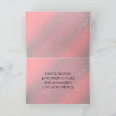 Carte De Remerciements Élégant 42e anniversaire du Mariage Jasper (Intérieur)