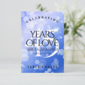 Carte De Remerciements Élégant 45e anniversaire de Mariage Sapphire (Debout devant)