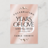 Carte De Remerciements Élégant 46e anniversaire de Mariage Pearl (Dos)