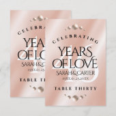 Carte De Remerciements Élégant 46e anniversaire de Mariage Pearl (Devant / Derrière)