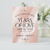 Carte De Remerciements Élégant 46e anniversaire de Mariage Pearl (Debout devant)