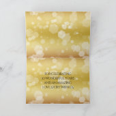 Carte De Remerciements Élégant 50e anniversaire de Mariage d'or (Intérieur)