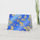 Carte De Remerciements Élégant 9e anniversaire Mariage Lapis Lazuli (Dos)