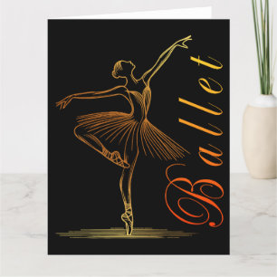 Carte De Remerciements Élégant aperçu d'un ballet de Ballerina
