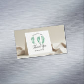 Carte de remerciements élégant avec empreintes de  (In Situ)