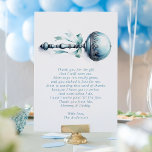 Carte De Remerciements Elégant Baby shower Bébé Bébé Rattle Boy<br><div class="desc">Express vos remerciements sincères avec cet élégant carte de remerciements de baby shower, avec une illustration charmante en croûte bleue et des détails doux et délicats du ruban. Le poème sucré du point de vue du bébé ajoute une touche personnelle, parfaite pour témoigner de l’appréciation à ceux qui sont chers...</div>