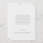 Carte De Remerciements Élégant Baby shower de Collage Multi Photo Moderne (Dos)