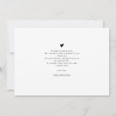 Carte De Remerciements Elégant Baby shower photo chic (Dos)