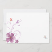 Carte De Remerciements Élégant Baho Il Me Donne Des Papillons (Dos)