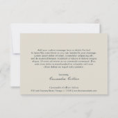 Carte De Remerciements Elégant bleu marine Abstrait moderne (Dos)