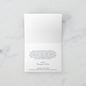 Carte De Remerciements Elégant bleu marine Abstrait moderne (Intérieur)