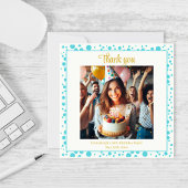 Carte De Remerciements Elégant Blueberry Brunch 30e anniversaire Fête