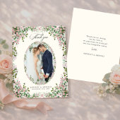 Carte De Remerciements Elegant Blush Garden Photo