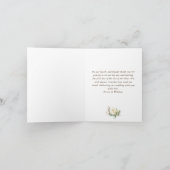 Carte De Remerciements Élégant Blush Rose Rustique Lanterne en bois (Intérieur)