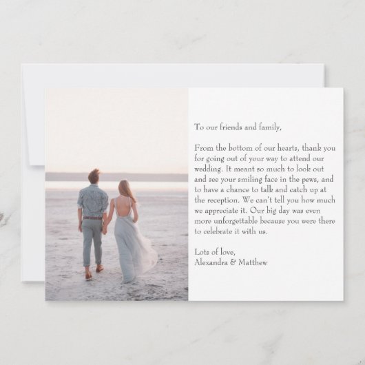 Carte De Remerciements Elégant Boho Desert Greenery Joshua Tree Mariage (Dos)