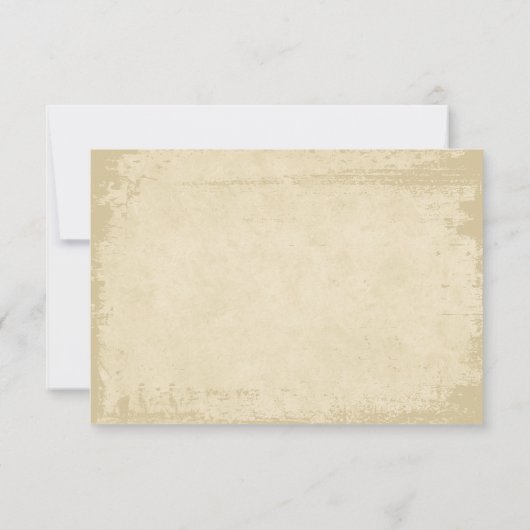 Carte De Remerciements Elégant bord de grunge Hors Blanc (Dos)