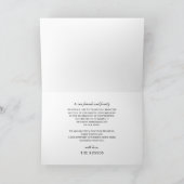 Carte De Remerciements  Elegant Botanical Blush Pink Floral Wedding (Intérieur)