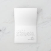 Carte De Remerciements Elegant Calligraphy Script Photo Wedding (Intérieur)