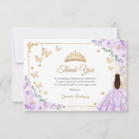 Élégant Chic Fleurs de Lilas Roses Or Quinceanera