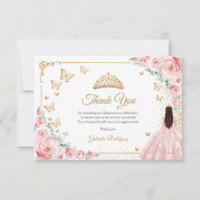Élégant Chic Roses Roses Dorées Quinceanera