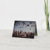 Carte De Remerciements Élégant Chic Script Diplôme de Diplôme de Diplôme  (Dos)