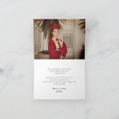 Carte De Remerciements Élégant Chic Script Diplôme de Diplôme de Diplôme (Intérieur)