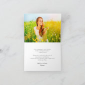 Carte De Remerciements Élégant Chic Script Diplôme de Diplôme de Diplôme  (Intérieur)